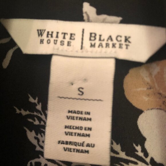 White House Black Market blouse with tie bow sz S - Picture 2 of 6